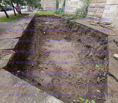 Ремонт клумбы со стороны ул. Брестский бульвар